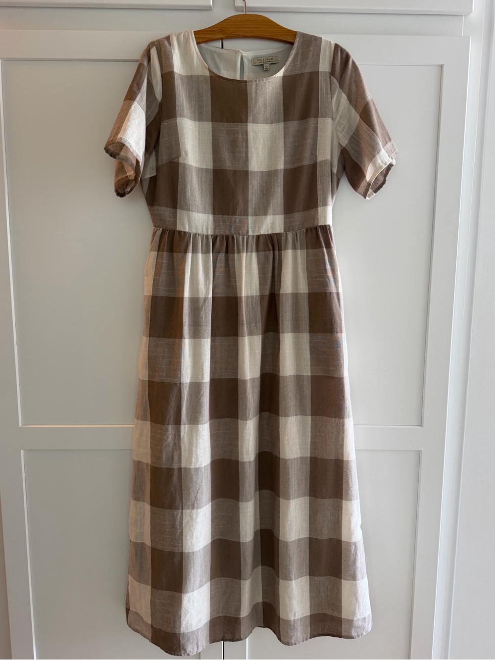 Gingham Cottagecore Cotton maxi dress, size Medium